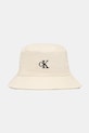 Calvin Klein Καπέλο bucket Γυναικείο βαμβακερό μπεζ LV04F5101G