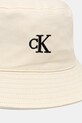 Calvin Klein Καπέλο bucket Γυναικείο βαμβακερό LV04F5101G μπεζ SS26