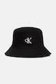 Calvin Klein pălărie tip bucket pentru femei, din bumbac negru LV04F5101G
