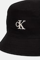 Calvin Klein pălărie tip bucket pentru femei, din bumbac LV04F5101G negru SS26