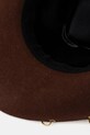 LE SH KA headwear kapelusz z szerokim rondem damski wełniany Brown Cowboy BrownCowboy brązowy