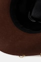 LE SH KA headwear kapelusz z szerokim rondem damski wełniany Brown Cowboy BrownCowboy brązowy