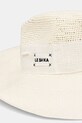 Akcesoria LE SH KA headwear kapelusz z szerokim rondem damski pleciony SEASHEEL LONDON SEASHEELLONDON beżowy