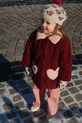 Konges Sløjd beret z dodatkiem wełny dziecięcy BELOU KNIT BERET beżowy KS104224.PreSpring