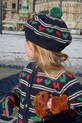 Konges Sløjd beret z dodatkiem wełny dziecięcy BELOU KNIT BERET cienka granatowy KS104224.PreSpring