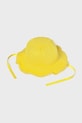 Αναστρέψιμο βαμβακερό παιδικό καπέλο Mayoral 10144.4K.Baby.PPY2 κίτρινο SS26