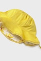 Κοριτσίστικα Αναστρέψιμο βαμβακερό παιδικό καπέλο Mayoral 10144.4K.Baby.PPY2 κίτρινο