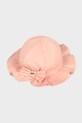 Mayoral kapelusz bawełniany dziecięcy bawełna różowy 10145.4P.Baby.PPY2