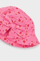 Mayoral kapelusz bawełniany dziecięcy 10190.6M.Mini.PPY2 różowy SS26