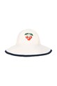 Konges Sløjd kapelusz dziecięcy VILJA SWIM HAT GRS KS105121.PPY2 biały SS26
