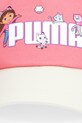 Puma czapka z daszkiem dziecięca bawełniana PUMA X GDH 26868 różowy SS26