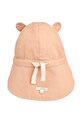 Liewood czapka z daszkiem bawełniana dziecięca Gorm Reversible Sun Hat With Ears LW17698.G.PPY2 pomarańczowy SS26