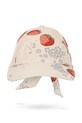 Konges Sløjd czapka z daszkiem dziecięca bawełniana AVA BOW CAP GOTS KS104648.PPY2 beżowy SS26