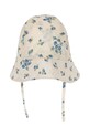 Dziewczynka Konges Sløjd kapelusz dziecięcy bawełniany PACEY SUN HAT GOTS KS105028.PPY2 biały