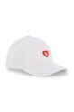 HUGO czapka z daszkiem bawełniana dziecięca aplikacja biały G01160.58
