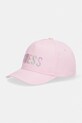 Guess czapka z daszkiem dziecięca bawełniana różowy J6GZ07.WO08O.PPY2.M