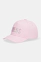 Guess czapka z daszkiem dziecięca bawełniana różowy J6GZ07.WO08O.PPY2.M