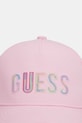 Guess czapka z daszkiem dziecięca bawełniana J6GZ07.WO08O.PPY2.M różowy SS26