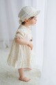 Dziewczynka Jamiks czapka z daszkiem dziecięca bawełniana BINI BINI.or.Nak.gl.JLI118.G beżowy