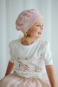 Jamiks beret dziecięcy HELENE różowy HELENE.Nak.glo.JWI092.G