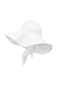 Jamiks kapelusz z szerokim rondem dziecięcy bawełniany IRMA biały IRMA.Nakr.glow.JLI119.G