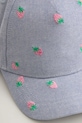 Dievča Coccodrillo čiapka so šiltom detská bavlnená WC6364204ALG modrá