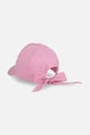 Coccodrillo čiapka so šiltom detská bavlnená WC6364208ALG ružová SS26