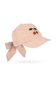 Konges Sløjd siltes sapka gyerek pamut ELLIE BOW CAP GOTS bézs KS105343.PPY2