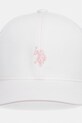 U.S. Polo Assn. kšiltovka dětská bavlněná USG0321 bílá SS26
