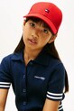 Tommy Hilfiger шапка с козирка за деца от памук червен KA0KA00025.PPY2