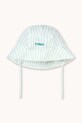 Tinycottons kapelusz dziecięcy CYAN FINE STRIPES BUCKET HAT pozostałe biały SS26.454