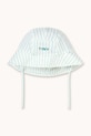 Tinycottons kapelusz dziecięcy CYAN FINE STRIPES BUCKET HAT pozostałe biały SS26.454