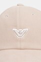 Emporio Armani czapka z daszkiem bawełniana dziecięca EB001149.AF15795 beżowy SS26