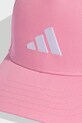 adidas Performance czapka z daszkiem bawełniana dziecięca różowy KE0385