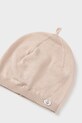 Mayoral Newborn czapka bawełniana dziecięca 9064.1F.Newborn.PPY2 beżowy SS26