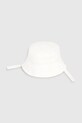 Bavlnená obojstranná detská čiapka Mayoral Newborn bavlna biela 9068.1N.Newborn.PPY2