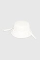 Bavlnená obojstranná detská čiapka Mayoral Newborn 9068.1N.Newborn.PPY2 biela SS26