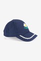 Bobo Choses czapka z daszkiem bawełniana dziecięca Pixel Daisy granatowy 126AI015