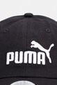 Puma czapka z daszkiem dziecięca bawełniana ESS NO.1 LOGO 26853 czarny SS26