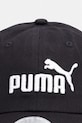 Puma czapka z daszkiem dziecięca bawełniana ESS NO.1 LOGO 26853 czarny SS26