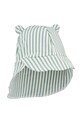 Liewood czapka z daszkiem dziecięca Senia Seersucker Sun Hat With Ears zielony LW17681.PPY2