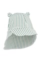 Liewood czapka z daszkiem dziecięca Senia Seersucker Sun Hat With Ears zielony LW17681.PPY2
