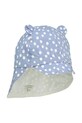 Liewood czapka z daszkiem bawełniana dziecięca Gorm Reversible Sun Hat With Ears bawełna fioletowy LW17698.PPY2