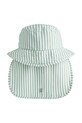 Liewood czapka z daszkiem dziecięca Damona Seersucker Sun Hat LW21437.PPY2 zielony SS26