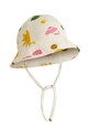 Mini Rodini kapelusz bawełniany dziecięcy Space wzorzyste beżowy 26265111