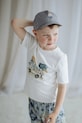 Chłopiec Jamiks czapka z daszkiem dziecięca bawełniana TESORINO TESORINO.Na.gl.JLI087.K szary