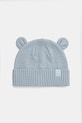 United Colors of Benetton czapka dziecięca bawełniana turkusowy 60L4AA013.W.Stagionale
