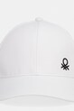 United Colors of Benetton baseballová čepice dětská bavlněná 6WJSRA00D.G.Stagionale bílá SS26
