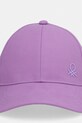 United Colors of Benetton Καπέλο μπέιζμπολ παιδικό βαμβακερό 6WJSRA00D.G.Stagionale μωβ SS26