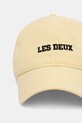 Les Deux czapka z daszkiem męska bawełniana Mini 1001512 żółty SS26